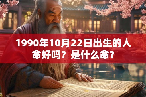 1990年10月22日出生的人命好吗？是什么命？