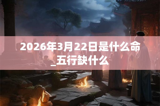2026年3月22日是什么命_五行缺什么