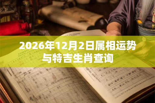 2026年12月2日属相运势与特吉生肖查询 2026年12月2日属相运势与特吉生肖查询
