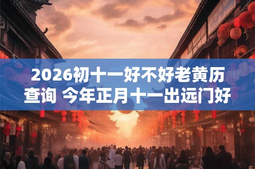 2026初十一好不好老黄历查询 今年正月十一出远门好不好