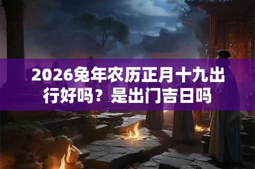 2026兔年农历正月十九出行好吗？是出门吉日吗