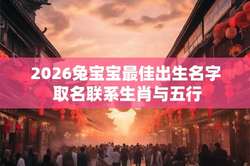 2026兔宝宝最佳出生名字 取名联系生肖与五行