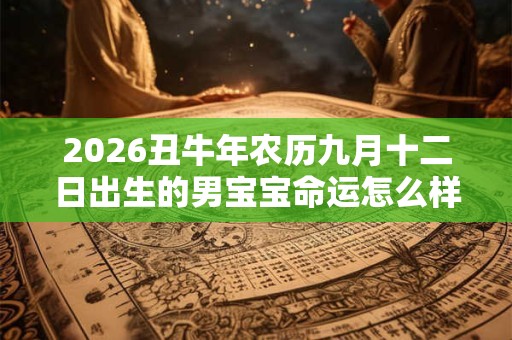 2026丑牛年农历九月十二日出生的男宝宝命运怎么样？