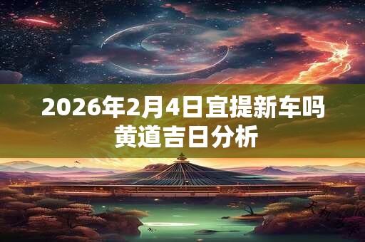 2026年2月4日宜提新车吗 黄道吉日分析
