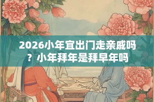 2026小年宜出门走亲戚吗？小年拜年是拜早年吗