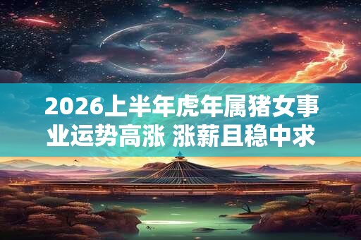 2026上半年虎年属猪女事业运势高涨 涨薪且稳中求进 2026上半年虎年属猪女事业运势高涨 涨薪且稳中求进