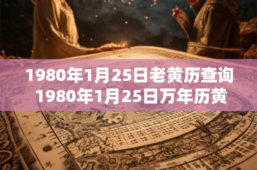 1980年1月25日老黄历查询 1980年1月25日万年历黄道吉日 1980年1月25日老黄历查询 1980年1月25日万年历黄道吉日