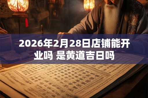 2026年2月28日店铺能开业吗 是黄道吉日吗 2026年2月28日店铺能开业吗 是黄道吉日吗