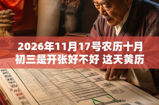 2026年11月17号农历十月初三是开张好不好 这天黄历宜忌