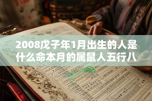 2008戊子年1月出生的人是什么命本月的属鼠人五行八字查询