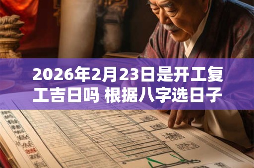 2026年2月23日是开工复工吉日吗 根据八字选日子