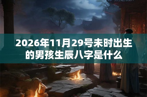 2026年11月29号未时出生的男孩生辰八字是什么 2026年11月29号未时出生的男孩生辰八字是什么