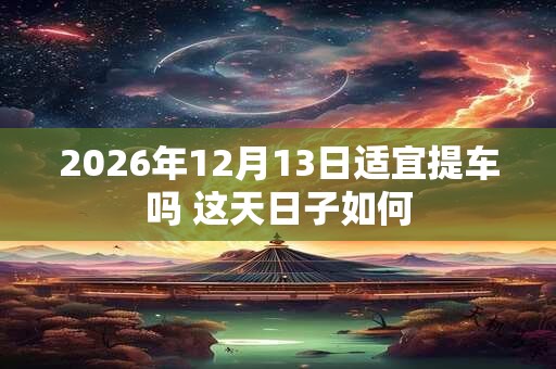 2026年12月13日适宜提车吗 这天日子如何