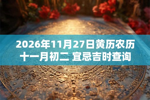 2026年11月27日黄历农历十一月初二 宜忌吉时查询 2026年11月27日黄历农历十一月初二 宜忌吉时查询