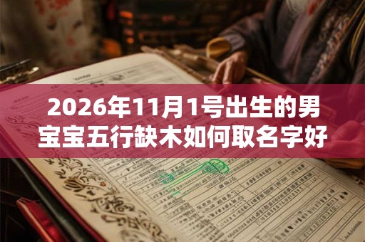 2026年11月1号出生的男宝宝五行缺木如何取名字好