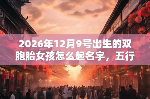 2026年12月9号出生的双胞胎女孩怎么起名字，五行属什么？