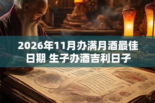 2026年11月办满月酒最佳日期 生子办酒吉利日子 2026年11月办满月酒最佳日期 生子办酒吉利日子