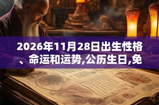 2026年11月28日出生性格、命运和运势,公历生日,免费算命 2026年11月28日出生性格、命运和运势,公历生日,免费算命