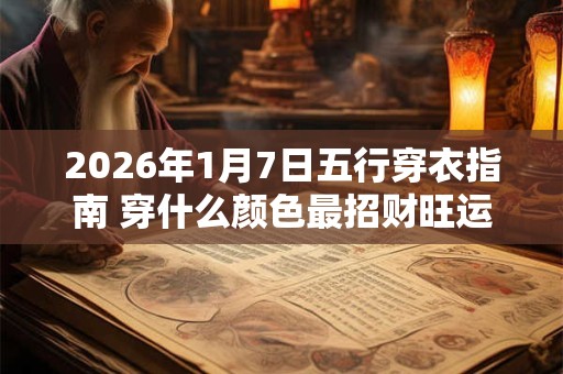 2026年1月7日五行穿衣指南 穿什么颜色最招财旺运