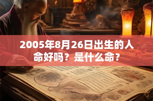 2005年8月26日出生的人命好吗?是什么命? 2005年8月26日出生的人命好吗?是什么命?