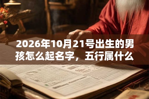 2026年10月21号出生的男孩怎么起名字,五行属什么 2026年10月21号出生的男孩怎么起名字,五行属什么