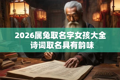 2026属兔取名字女孩大全  诗词取名具有韵味