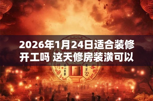 2026年1月24日适合装修开工吗 这天修房装潢可以吗 2026年1月24日适合装修开工吗 这天修房装潢可以吗