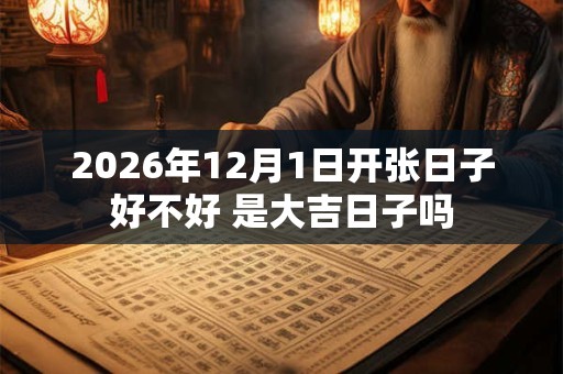 2026年12月1日开张日子好不好 是大吉日子吗 2026年12月1日开张日子好不好 是大吉日子吗