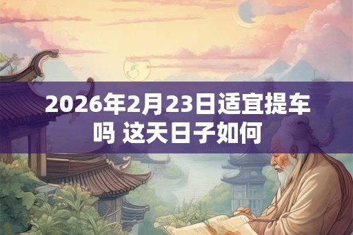 2026年2月23日适宜提车吗 这天日子如何