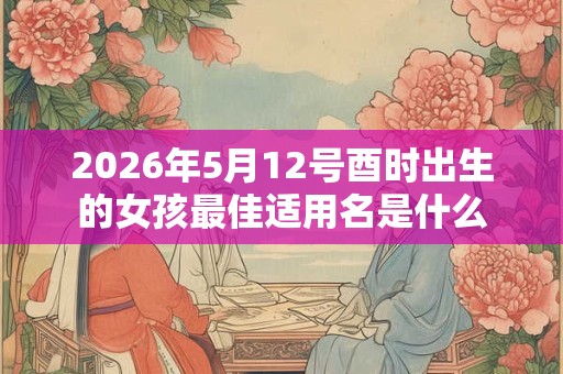 2026年5月12号酉时出生的女孩最佳适用名是什么 2026年5月12号酉时出生的女孩最佳适用名是什么