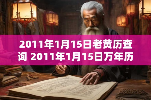 2011年1月15日老黄历查询 2011年1月15日万年历黄道吉日