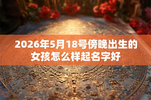 2026年5月18号傍晚出生的女孩怎么样起名字好