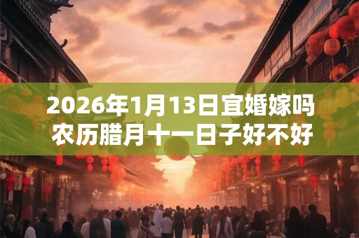 2026年1月13日宜婚嫁吗 农历腊月十一日子好不好