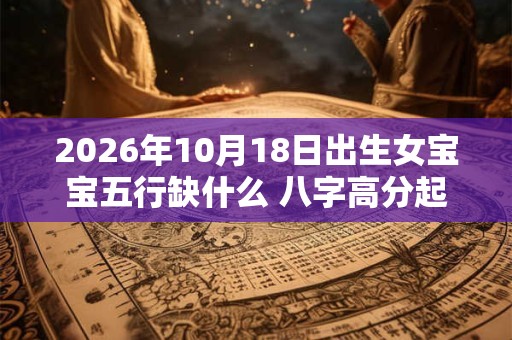 2026年10月18日出生女宝宝五行缺什么 八字高分起名字