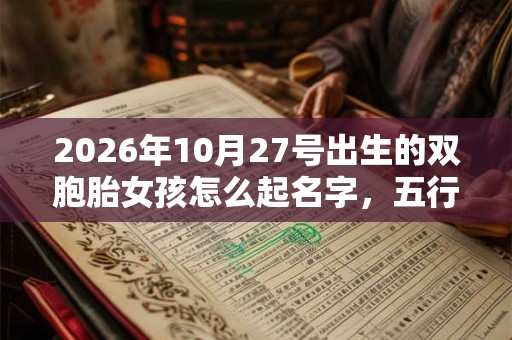 2026年10月27号出生的双胞胎女孩怎么起名字,五行属什么? 2026年10月27号出生的双胞胎女孩怎么起名字,五行属什么?