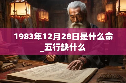 1983年12月28日是什么命_五行缺什么