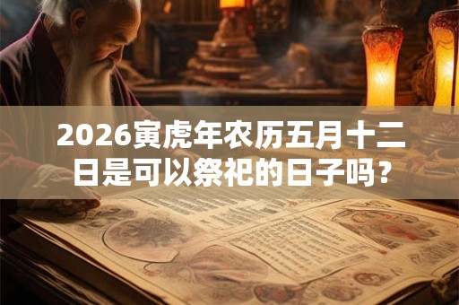 2026寅虎年农历五月十二日是可以祭祀的日子吗？