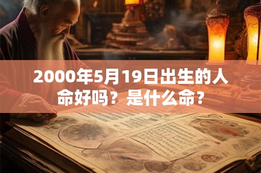 2000年5月19日出生的人命好吗?是什么命? 2000年5月19日出生的人命好吗?是什么命?