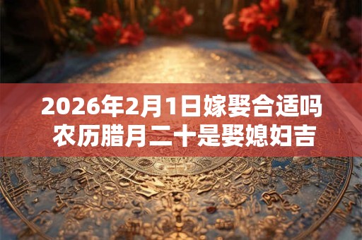 2026年2月1日嫁娶合适吗 农历腊月二十是娶媳妇吉日吗