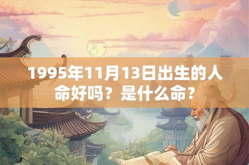 1995年11月13日出生的人命好吗？是什么命？