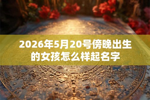 2026年5月20号傍晚出生的女孩怎么样起名字