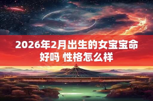 2026年2月出生的女宝宝命好吗 性格怎么样
