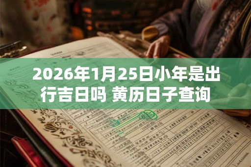2026年1月25日小年是出行吉日吗 黄历日子查询