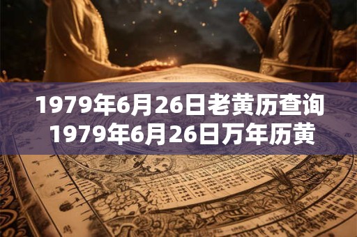 1979年6月26日老黄历查询 1979年6月26日万年历黄道吉日