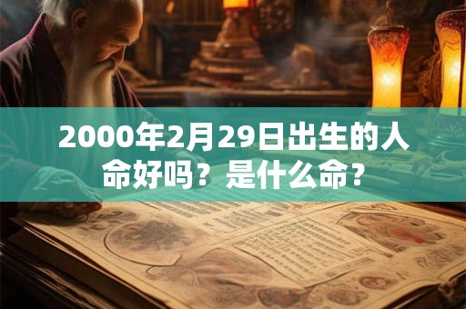 2000年2月29日出生的人命好吗？是什么命？