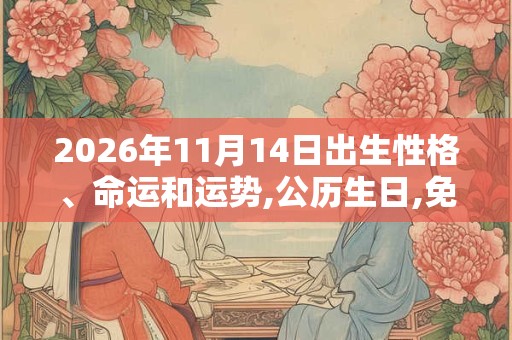2026年11月14日出生性格、命运和运势,公历生日,免费算命