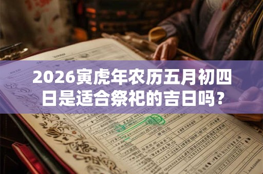 2026寅虎年农历五月初四日是适合祭祀的吉日吗？