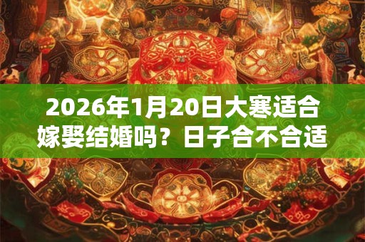 2026年1月20日大寒适合嫁娶结婚吗？日子合不合适？