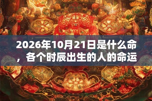 2026年10月21日是什么命,各个时辰出生的人的命运 2026年10月21日是什么命,各个时辰出生的人的命运
