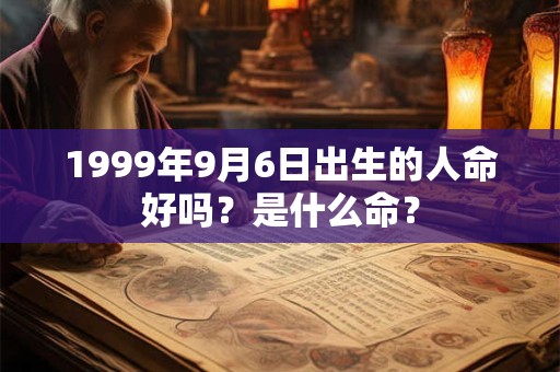 1999年9月6日出生的人命好吗？是什么命？